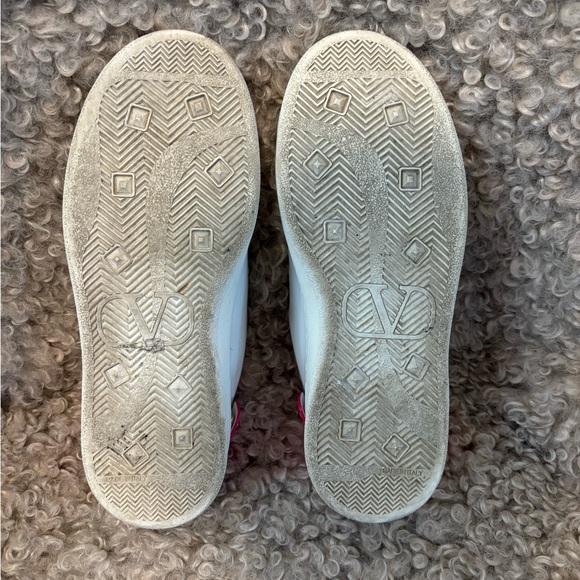 Valentino Garavani VLOGO sneaker - white & hot pink - size 35 - Picture 2 of 8